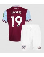 Otroške Nogometnih dresov West Ham United Edson Alvarez #19 Domači 2024-25 Kratki rokavi (+ hlače)